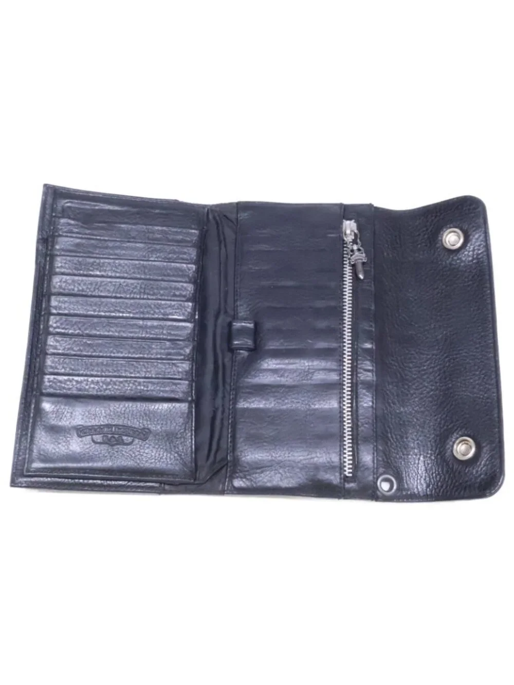 Chrome Hearts Wave BS Fluer Leather Wallet